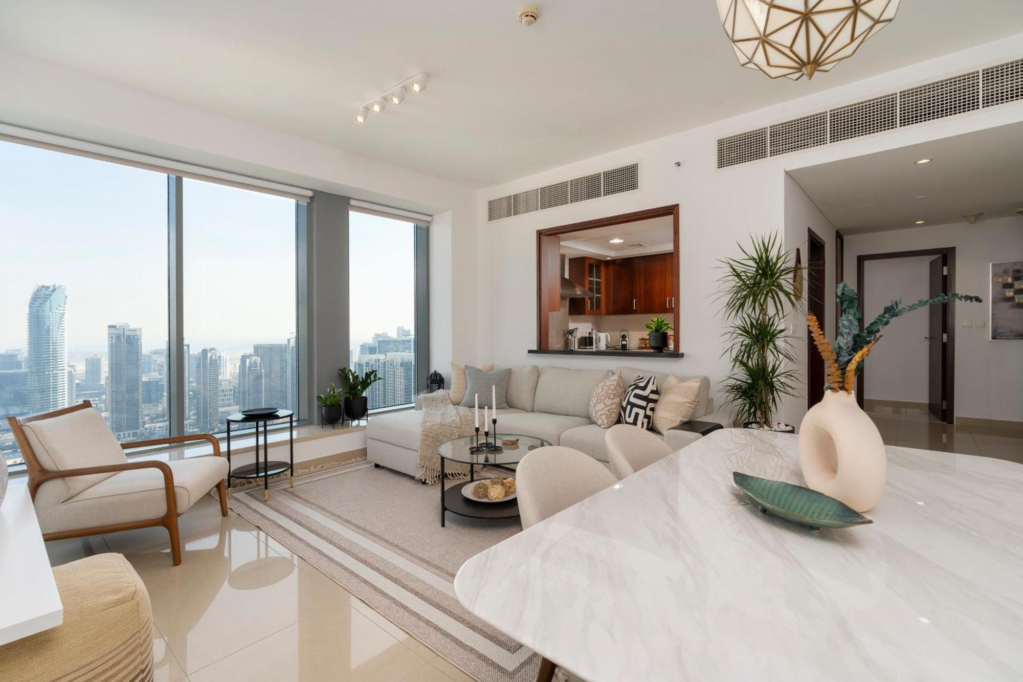 Prestige Living 2Br With Full Burj Khalifa And Fountain View By Auberge Дубай Экстерьер фото
