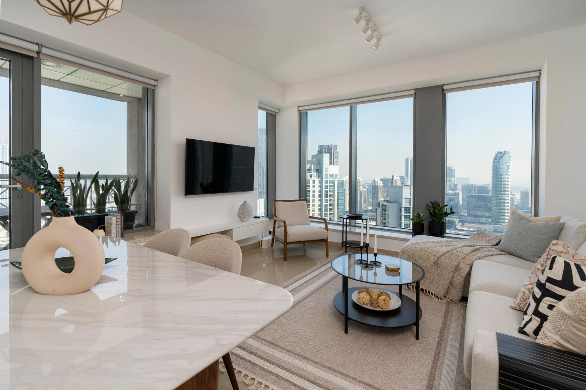 Prestige Living 2Br With Full Burj Khalifa And Fountain View By Auberge Дубай Экстерьер фото
